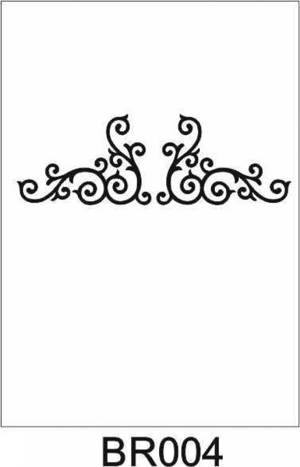Border Desen Stencil Şablon (15x30) BR-004 ürün görseli