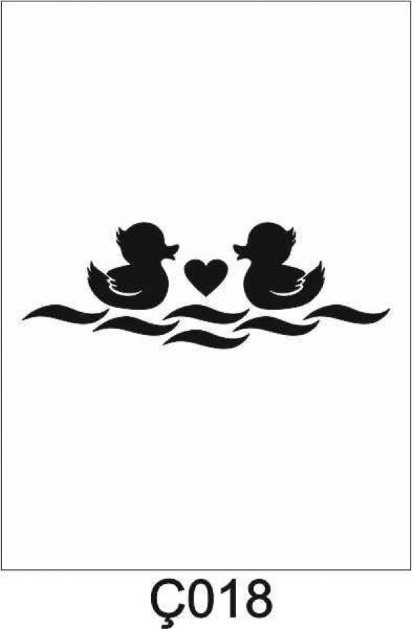 Çocuk Desen Stencil Şablon (15x30) Ç-018 ürün görseli