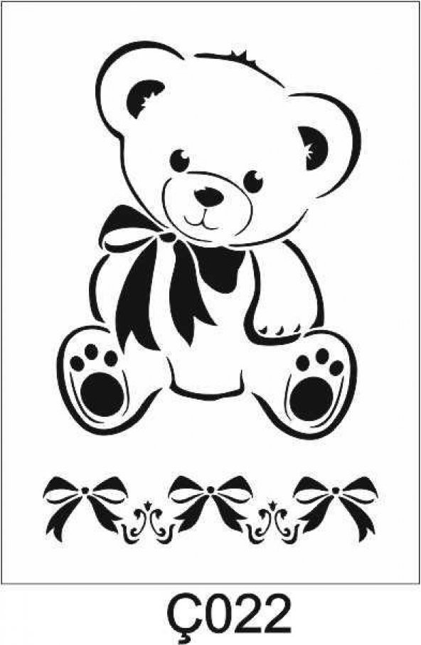 Çocuk Desen Stencil Şablon (15x20) Ç-022 ürün görseli