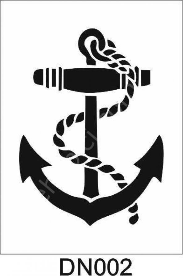 Deniz Temalı Desen Stencil Şablon (35x50) DN-002