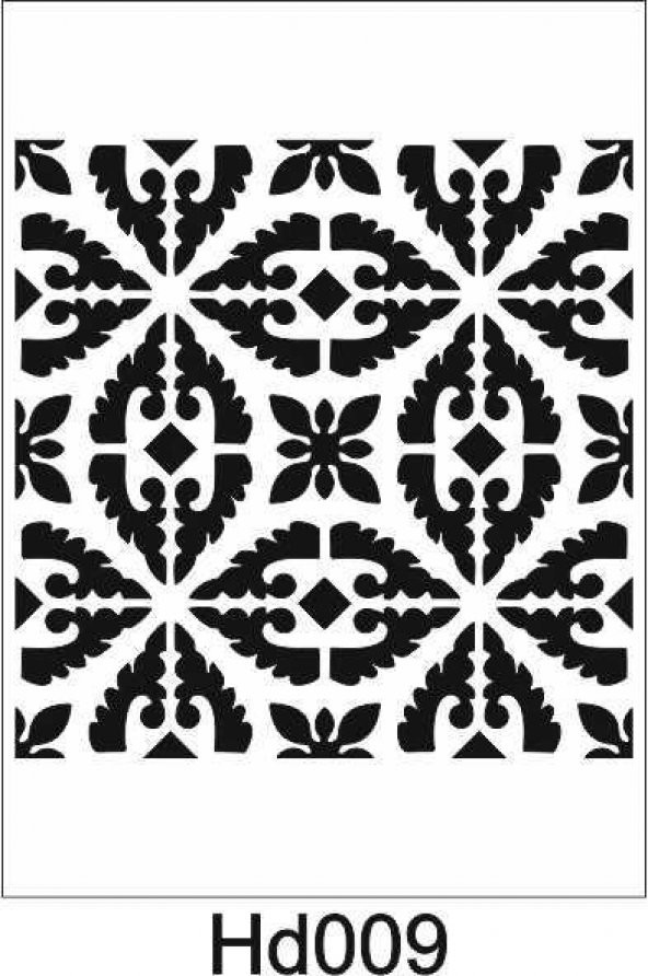 Duvar Dekor Stencil Şablon (40x40) HD-009