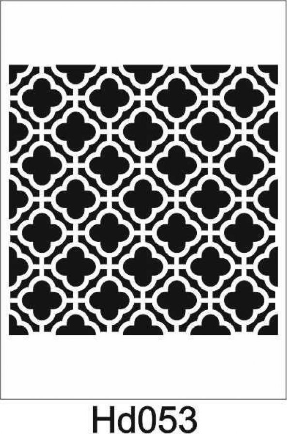 Duvar Dekor Stencil Şablon (50x50) HD-053 ürün görseli 1