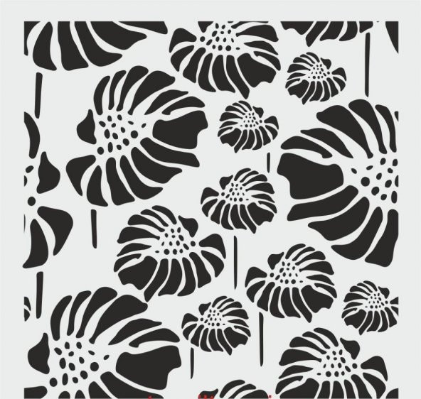 Duvar Dekor Stencil Şablon (40x40) HD-096 ürün görseli