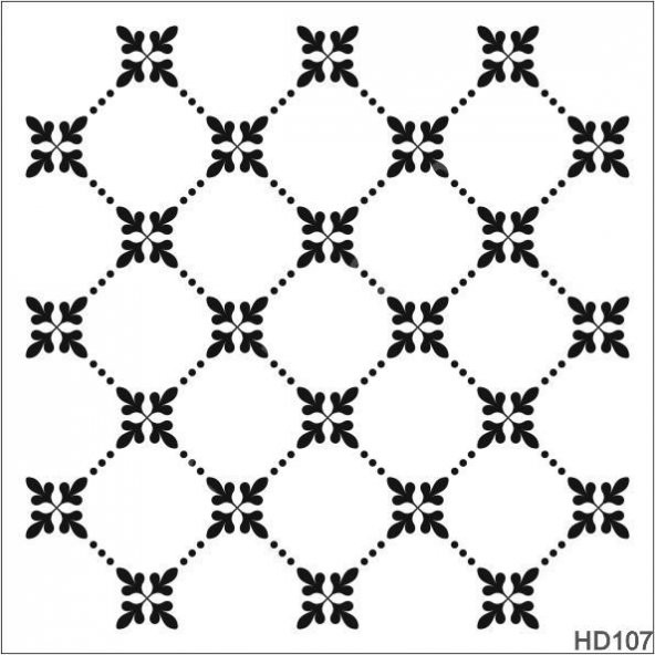 Duvar Dekor Stencil Şablon (30x30) HD-107
