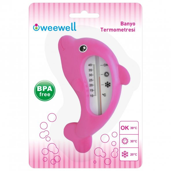 Weewell WTB102 Banyo Termometresi Pembe - 2