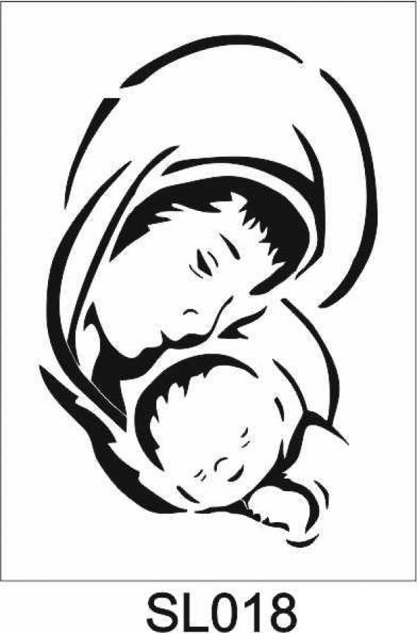Siluet Desenler Stencil Şablon (21x30) SL-018