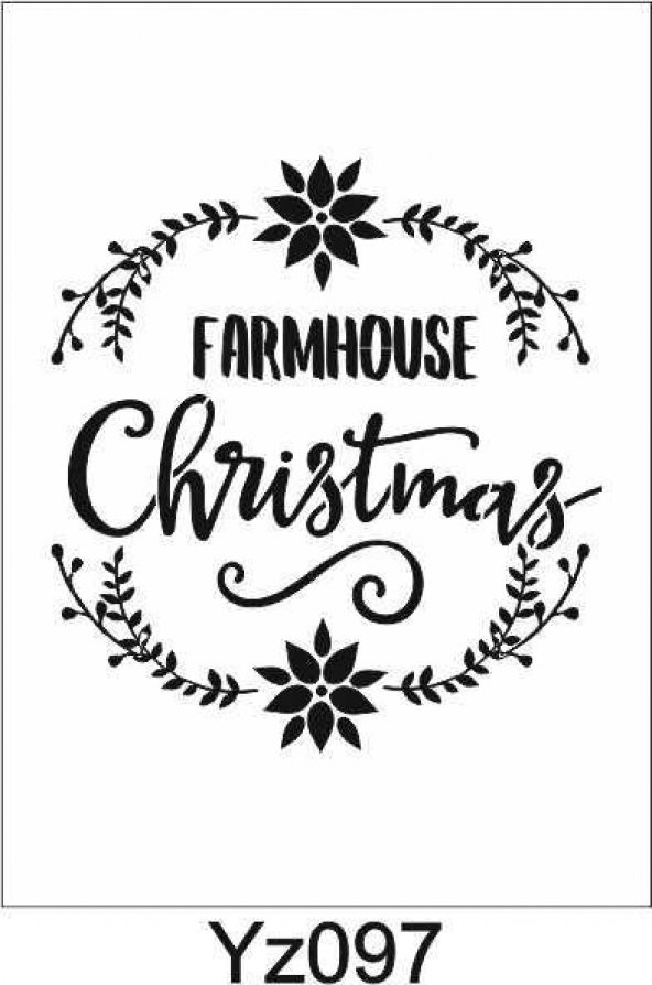 Yazı Desenler Stencil Şablon (25x25) YZ-097 ürün görseli