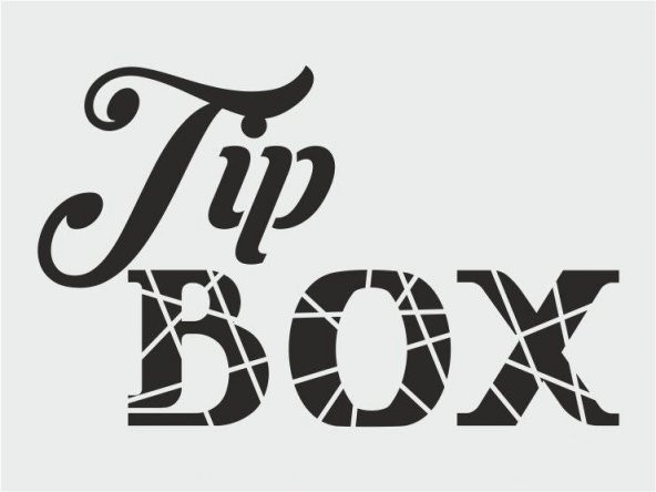 Yazı Desenler Stencil Şablon (15x20) YZ-249 ürün görseli