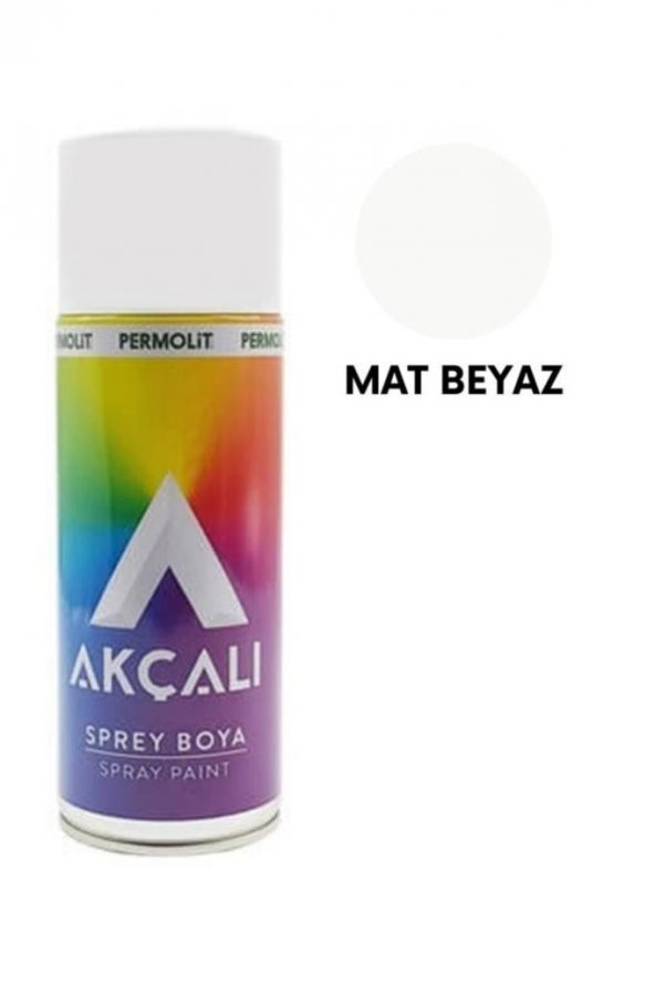 Akçalı Sprey Boya - Mat Beyaz 400ML