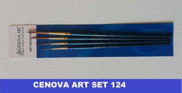 Cenova Art Dal Liner 4 lü Fırça Set 124