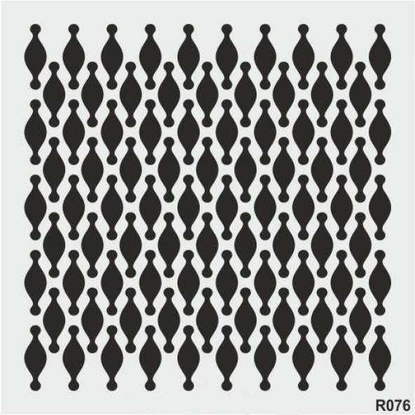 Ardışık Desen Stencil Şablon (25x25) R-076