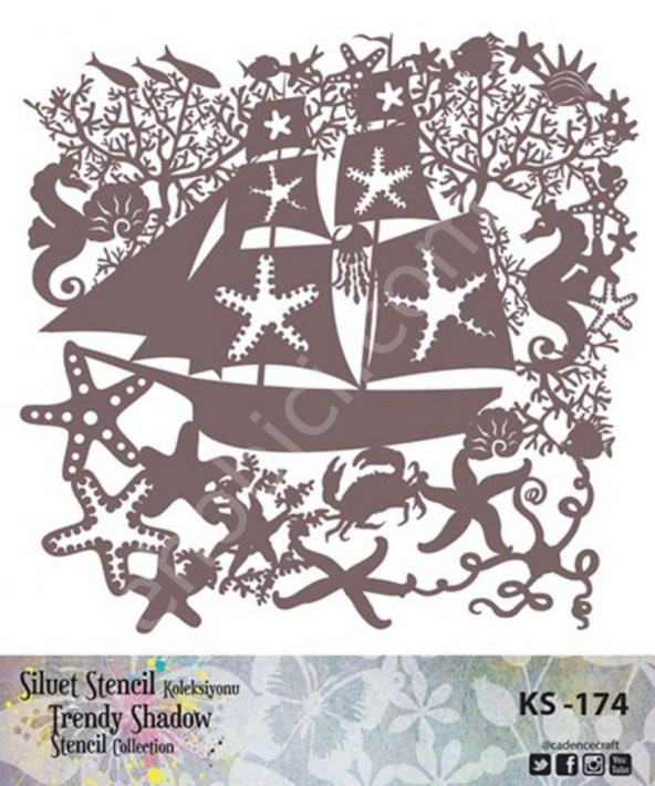 Cadence KS174 Silüet Stencil - Resim 2