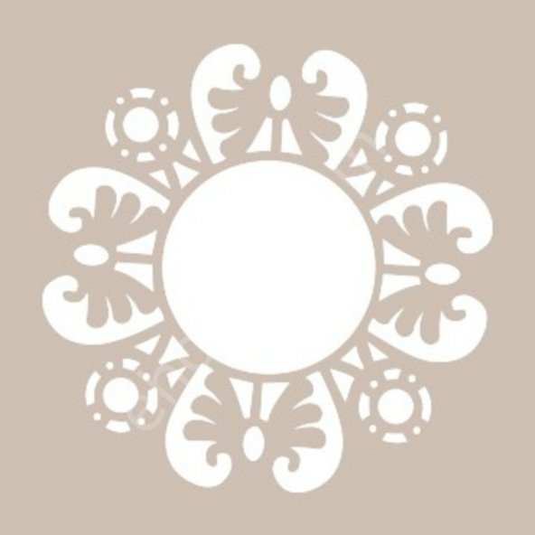 YB02 22x22 Cadence Yuvarlak Seri Stencil - 2