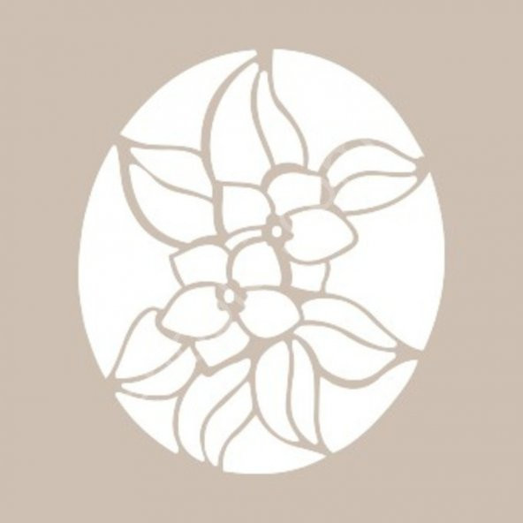 YB08 22x22 Cadence Yuvarlak Seri Stencil - 2