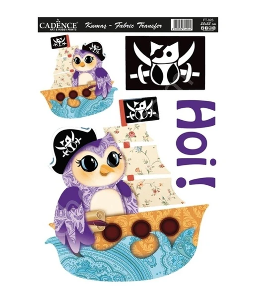 FT-26  Cadence Kumaş Transfer 25x35cm - Resim 2