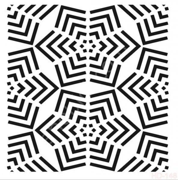 HD148 Cadence Home Dekor Stencil 45x45