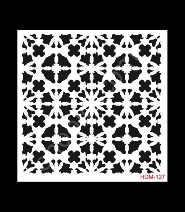 HDM127 Cadence Home Dekor Stencil 25x25 ürün görseli