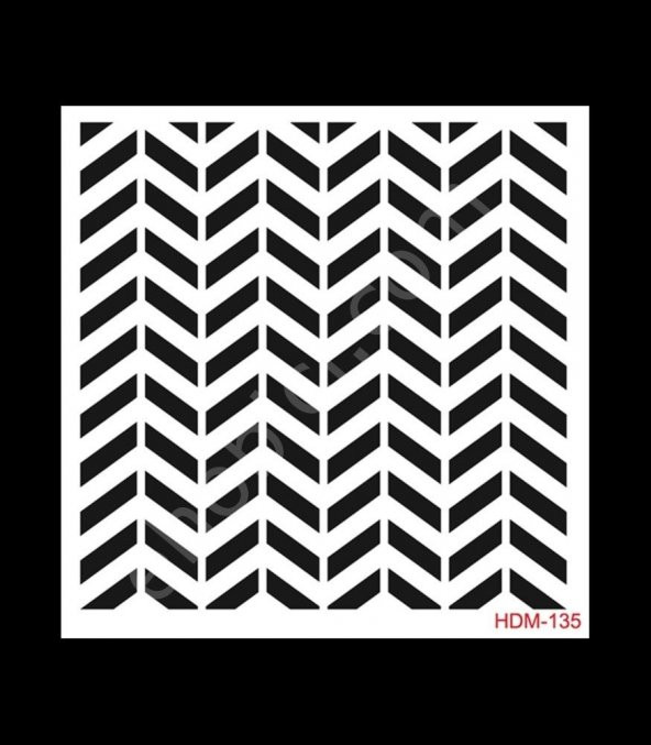 HDM135 Cadence Home Dekor Stencil 25x25 ürün görseli