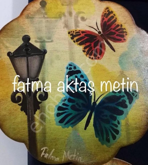 Fatma Metin Serisi - Boyutlu Stencil 032 20x20cm - Resim 3