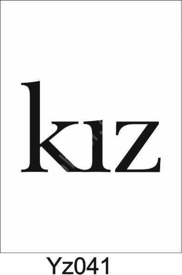 Yazı Desenler Stencil Şablon (20x20) YZ-041 ürün görseli