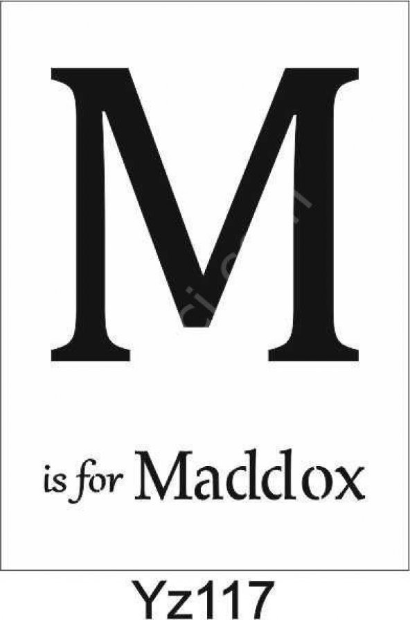 Yazı Desenler Stencil Şablon (21x30) YZ-117 ürün görseli