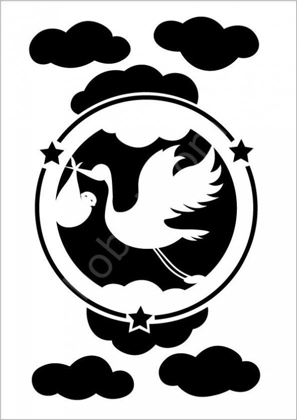 Cadence Çocuk Desen Stencil Şablon 21x30 KCS-004 ürün görseli