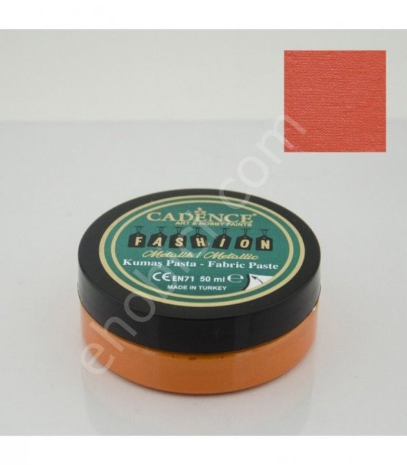 FMP-04 Turuncu - Cadence Metalik Fashion Kumaş Rölyef Pasta - Fabric Paste