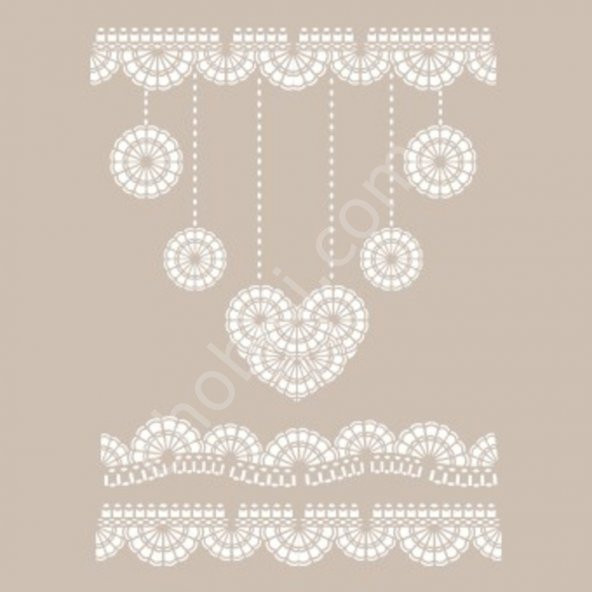 DS12 Cadence Dantel Serisi 25x35 Stencil