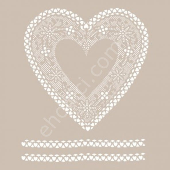 DS01 Cadence Dantel Serisi 25x35 Stencil - Resim 2