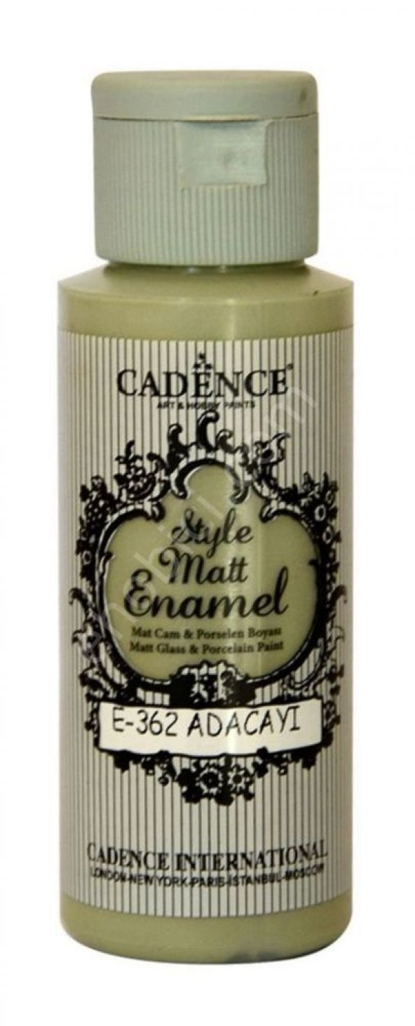 Cadence Enamel Cam ve Porselen Boyası - 362 Adaçayı