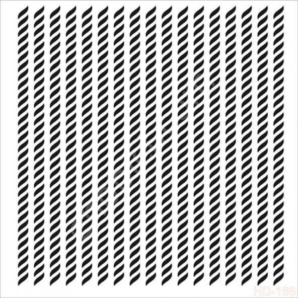 HD166 Cadence Home Dekor Stencil 45x45 ürün görseli 1