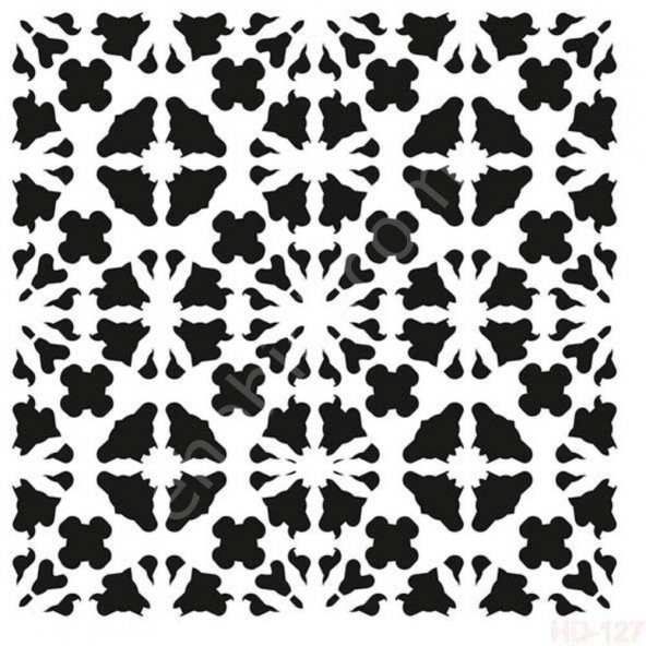 HD127 Cadence Home Dekor Stencil 45x45 ürün görseli