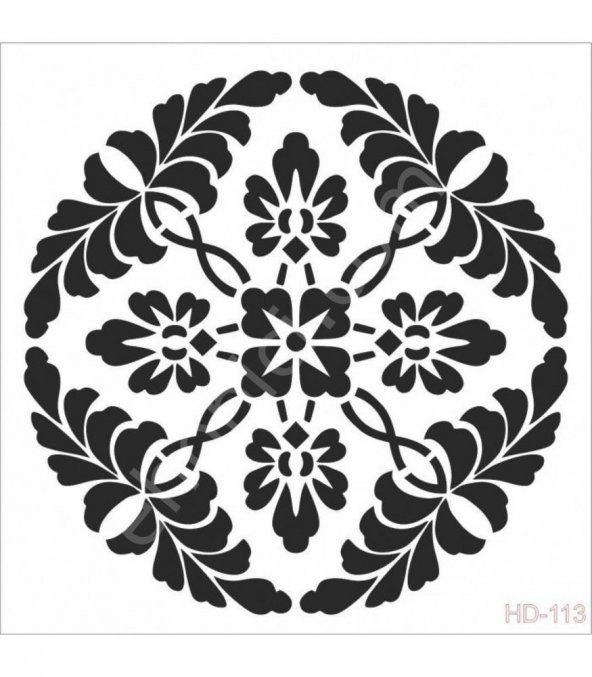 HD113 Cadence Home Dekor Stencil 45x45 ürün görseli