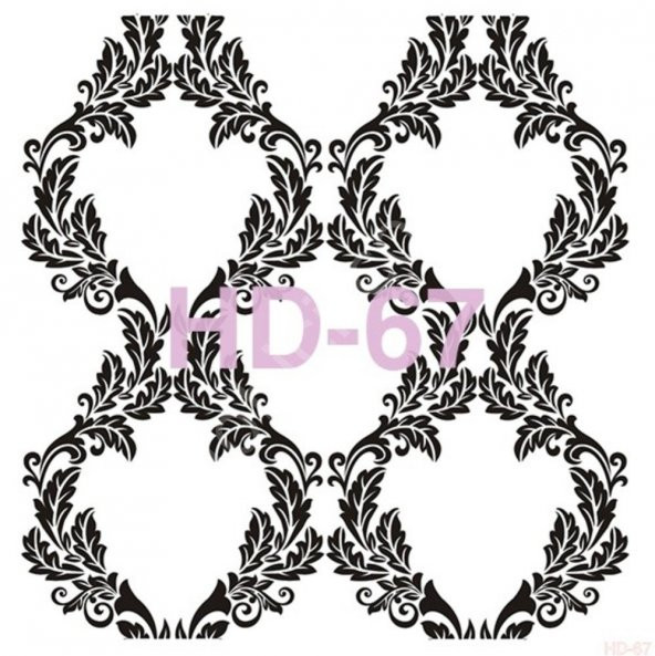 HD67 Cadence Home Dekor Stencil 45x45 - Resim 2