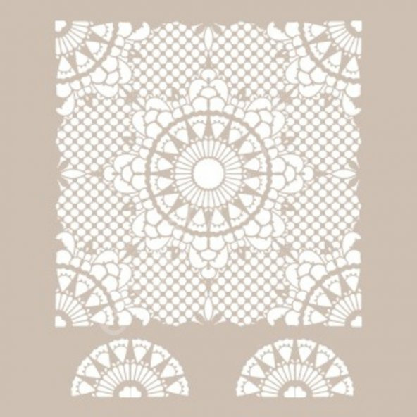 DS17 Cadence Dantel Serisi 25x35 Stencil