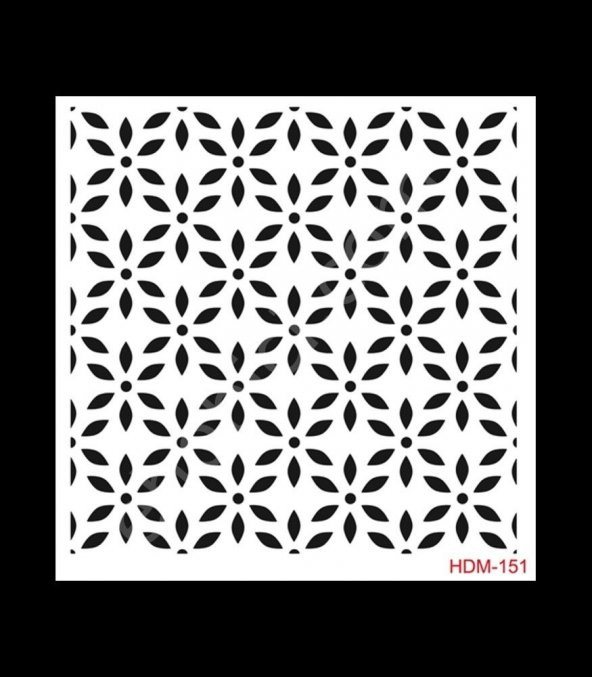 HDM151 Cadence Home Dekor Stencil 25x25 ürün görseli
