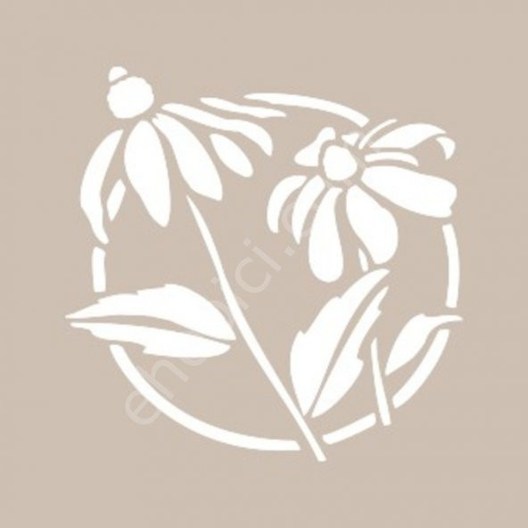 YB58 22x22 Cadence Yuvarlak Seri Stencil - 2