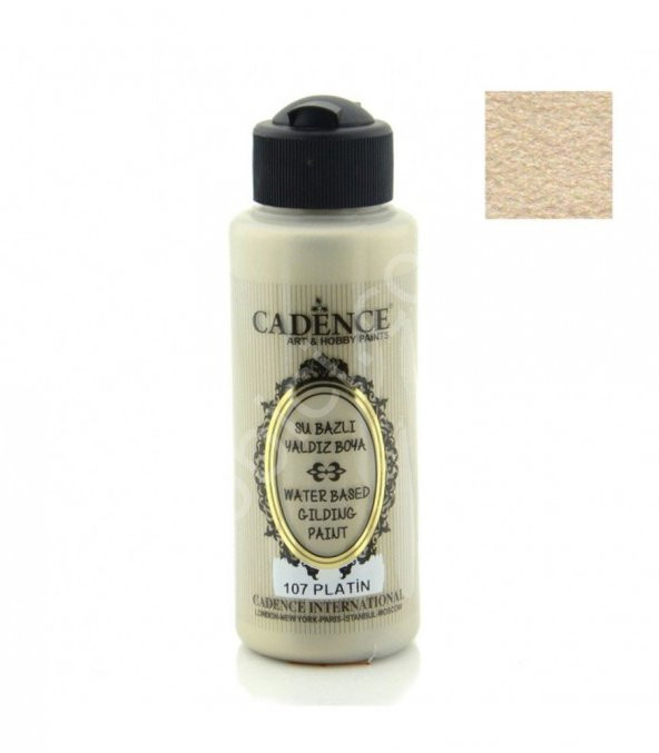 Cadence Su Bazlı Yaldız Boya 107 Platin 120ML