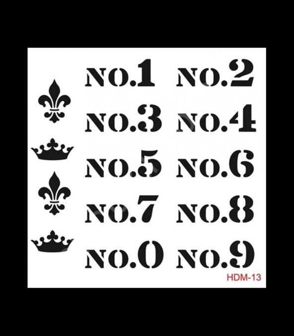 HDM13 Cadence Home Dekor Stencil 25x25 ürün görseli