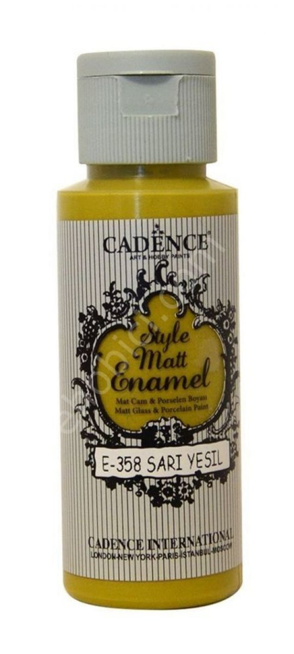 Cadence Enamel Cam ve Porselen Boyası - 358 Sarı Yeşil