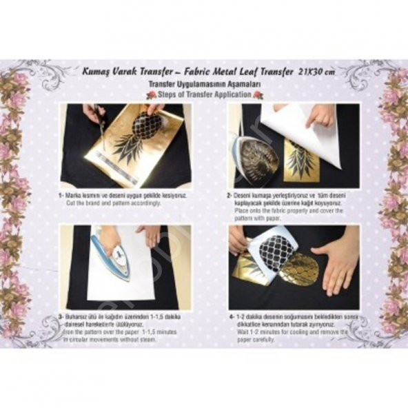 VT-27 Kumaş Varak Transfer 21x30 - Resim 3