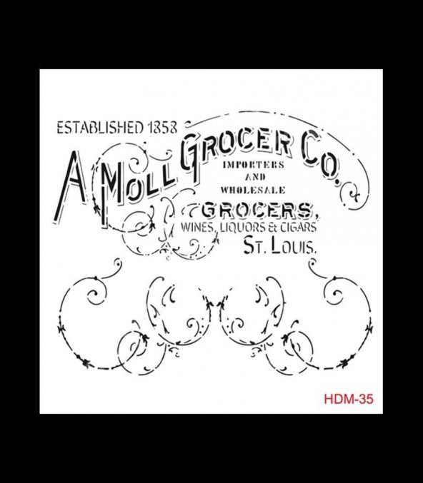 HDM35 Cadence Home Dekor Stencil 25x25