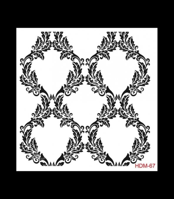 HDM67 Cadence Home Dekor Stencil 25x25 - 1