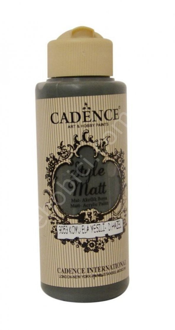 Cadence Style Matt Akrilik Boya S9053 Koyu Ela Yeşil 120ml - Resim 2