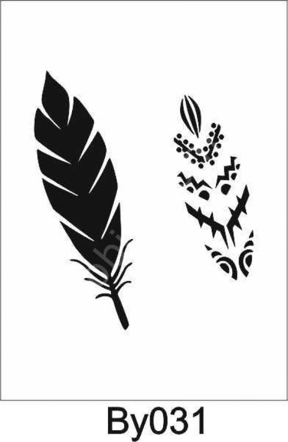 Boyutlu Desen Stencil Şablon (25x25) BY-031 ürün görseli