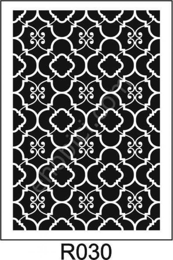 Duvar Dekor Stencil Şablon (40x40) R-030