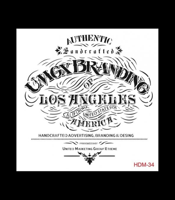 HDM34 Cadence Home Dekor Stencil 25x25 ürün görseli