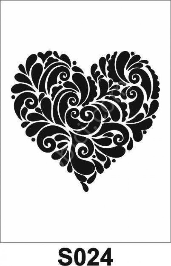 Diğer Karışık Desenler Stencil Şablon (25x25) S-024 ürün görseli