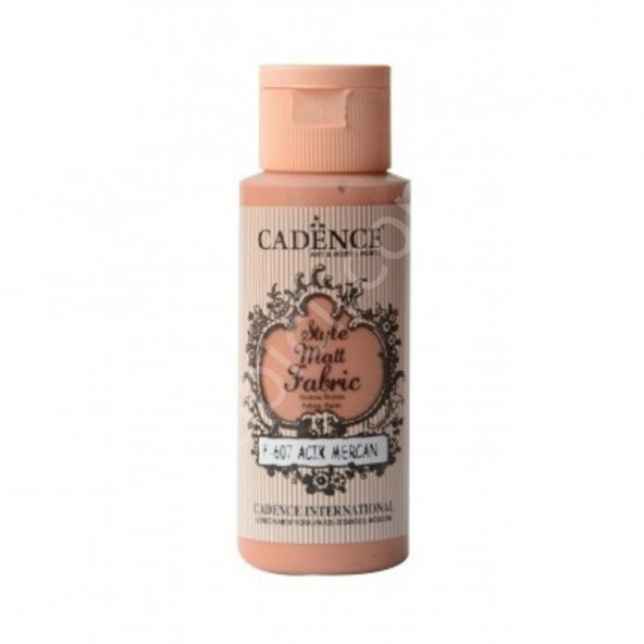 Cadence Style Mat Kumaş Boyası - 607 Açık Mercan 59ml ürün görseli