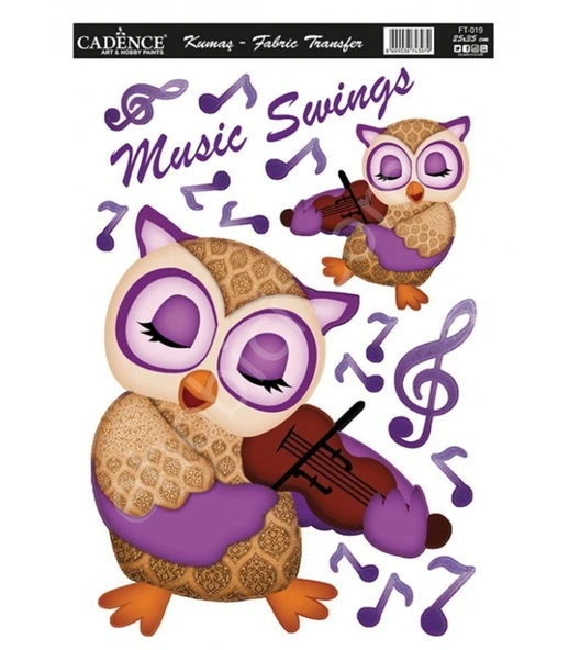 FT-19  Cadence Kumaş Transfer 25x35cm ürün görseli